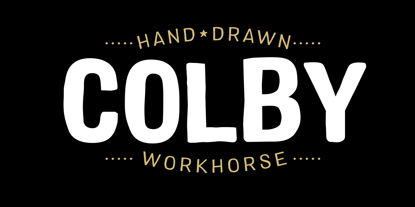 Example font Colby #1